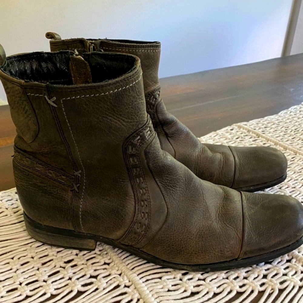 Bed Stu Revolution Leather Half Zip Boot